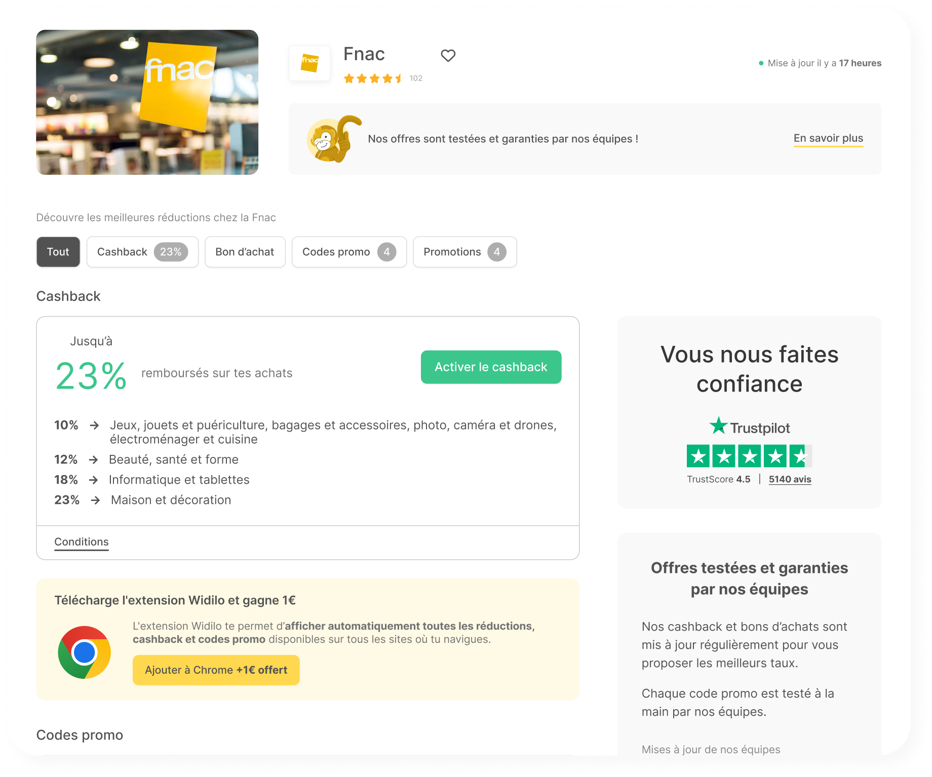 Page shop après